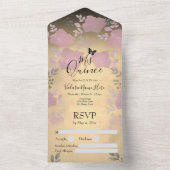 アイスバラピンクフローラキンセアニェラ オールインワン招待状 (内側)