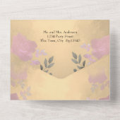 アイスバラピンクフローラキンセアニェラ オールインワン招待状 (裏面)