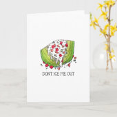 アイスバーグのレタスおもしろいクウェッジサラダを氷解しない カード (黄色い花)