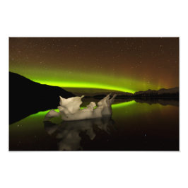 アイスバーグオーロラ フォトプリント           
