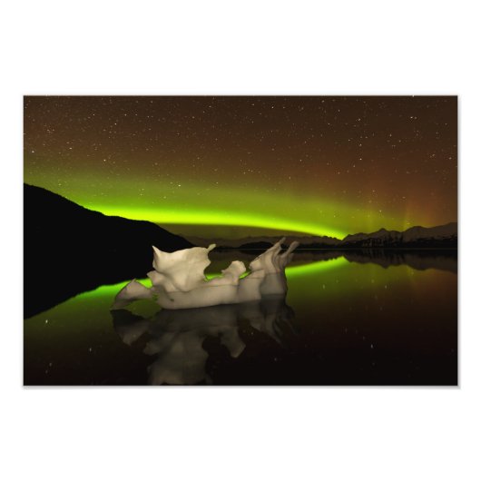 アイスバーグオーロラ フォトプリント            (正面)