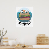 アイスバーグチーズバーガおもしろいープン ポスター (キッチン)