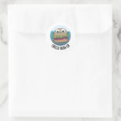 アイスバーグチーズバーガおもしろいープン ラウンドシール (バッグ)