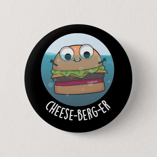 アイスバーグチーズバーガーおもしろいプンダークBG 缶バッジ (正面)