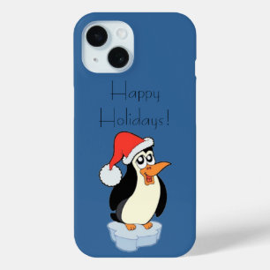 アイスバーグフローティングペンギンハッピーホリデイズ iPhone 15ケース