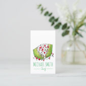 アイスバーグレタスくさびサラダ食品仕出しシェフ 名刺 (スタンド正面)