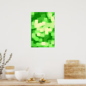 アイスバーグ幾何学芸術 ポスター (キッチン)