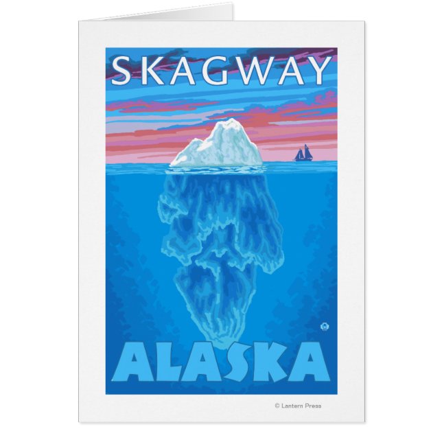 アイスバーグ断面 – アラスカ，スカイウェイ (正面)