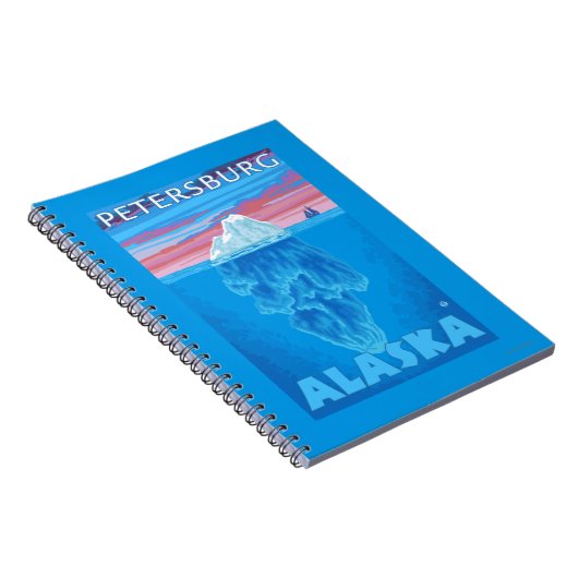 アイスバーグ断面 – ペテルブルク,アラスカ ノートブック (右側)