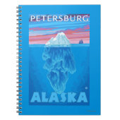 アイスバーグ断面 – ペテルブルク,アラスカ ノートブック (正面)
