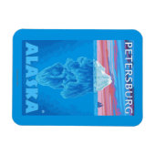 アイスバーグ断面 – ペテルブルク,アラスカ マグネット (横)