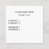 アイスバーグ海景観 スクエア名刺 (裏面)