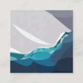 アイスバーグ海景観 スクエア名刺 (正面)