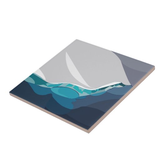 アイスバーグ海景観 タイル (側面)