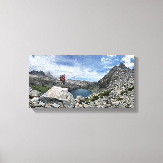 アイスバーグ湖 – アンセルアダムス荒野 – シエラ キャンバスプリント (正面)