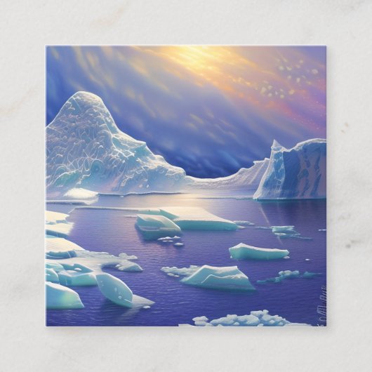 アイスバーグ スクエア名刺 (正面)