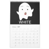 アイスパイカラーモンスター カレンダー (1月 2027)