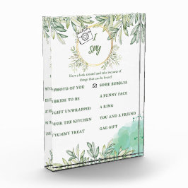 アイスパイブライダルシャワーゲーム フォトブロック