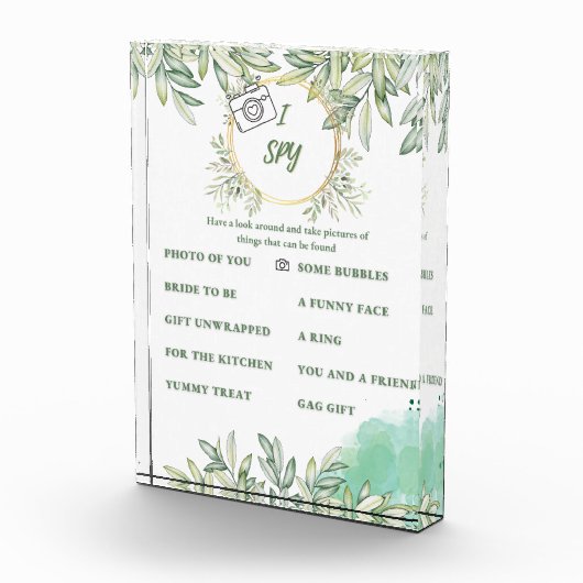 アイスパイブライダルシャワーゲーム フォトブロック (右)