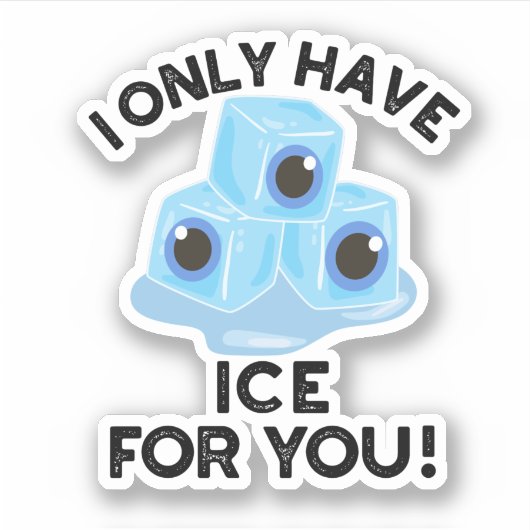 アイスパンだけアイスおもしろいを持つ シール (正面)