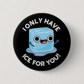 アイスパンダークおもしろいBGの氷しか持たない 缶バッジ (正面)