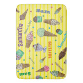 アイスパーソナライズされたクリームバスマット バスマット (正面縦)