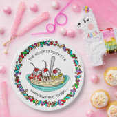 アイスパーソナライズされたクリームバースデーパーティー ペーパープレート (パーティー)