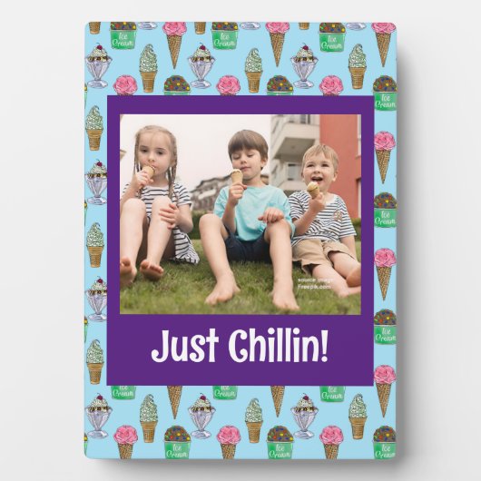 アイスパーソナライズされたクリームフォトプラーク フォトプラーク (正面)