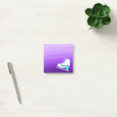アイスパーソナライズされたスケートで滑るデザインパープグラデーションル ポストイット (オフィス)