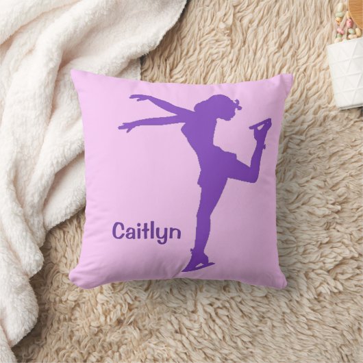 アイスパーソナライズされたスケートで滑る装飾用クッション クッション (ブランケット)