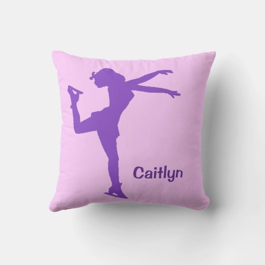 アイスパーソナライズされたスケートで滑る装飾用クッション クッション (裏面)