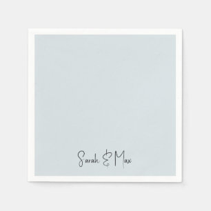 アイスパーソナライズされたブルー結婚のナプキン スタンダードカクテルナプキン