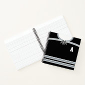 アイスパーソナライズされたホッケージャージーテンプレート手帳 ノートブック (内部)