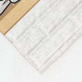 アイスパーソナライズされたホッケージャージー（黄・黒） フリースブランケット (角)