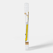 アイスパーソナライズされたホッケージャージー(黄・黒) Case-Mate iPhoneケース (裏面 / 左)