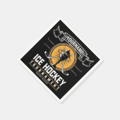 アイスパーソナライズされたホッケートロフィー選手チームゲーム スタンダードカクテルナプキン (角)