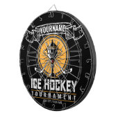 アイスパーソナライズされたホッケートロフィー選手チームゲーム ダーツボード (正面右)