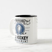 アイスパーソナライズされたホッケートロフィー選手チームゲーム ツートーンマグカップ (正面左)