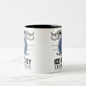 アイスパーソナライズされたホッケートロフィー選手チームゲーム ツートーンマグカップ (中央)