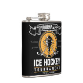 アイスパーソナライズされたホッケートロフィー選手チームゲーム フラスク (右)