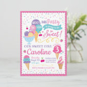 アイスパーティーの誕生日招待状、スクープ 招待状 (スタンド正面)