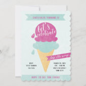 アイスパーティー招待状 招待状 (正面)