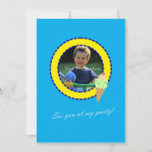 アイスパーティー誕生日招待状 招待状 (裏面)