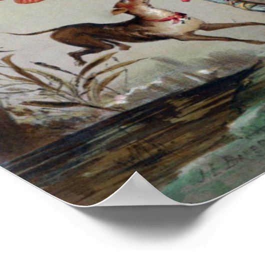 アイスビクトリアンスケートで滑るシーンポスター ポスター (角)