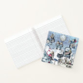 アイスピアリスインワンダーランドグリッターブルー ノートブック (内部)