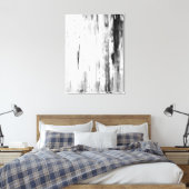 「アイスピック」白黒抽象芸術アート キャンバスプリント (インサイチュ (寝室))