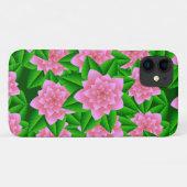 アイスピンクカメリアとグリーン葉 Case-Mate iPhoneケース (裏面(横))