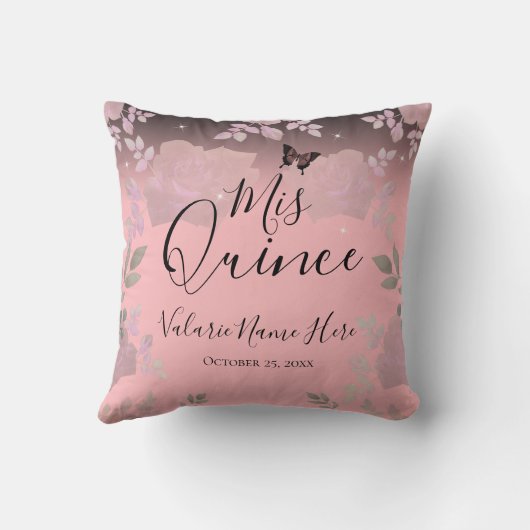 アイスピンクファンシーバラミクリンスピンク装飾用クッション クッション (裏面)