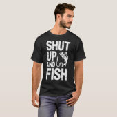 アイスフィッシングが好きな冬のアイスフィッシャーマン向け Tシャツ (正面フル)