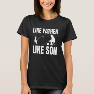 アイスフィッシングで親子三代 Tシャツ